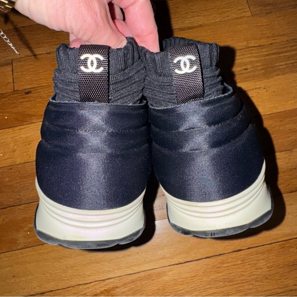 CHANEL SOCK NEOPRENE SNEAKERS TRAINERS - Picture 13 of 16
